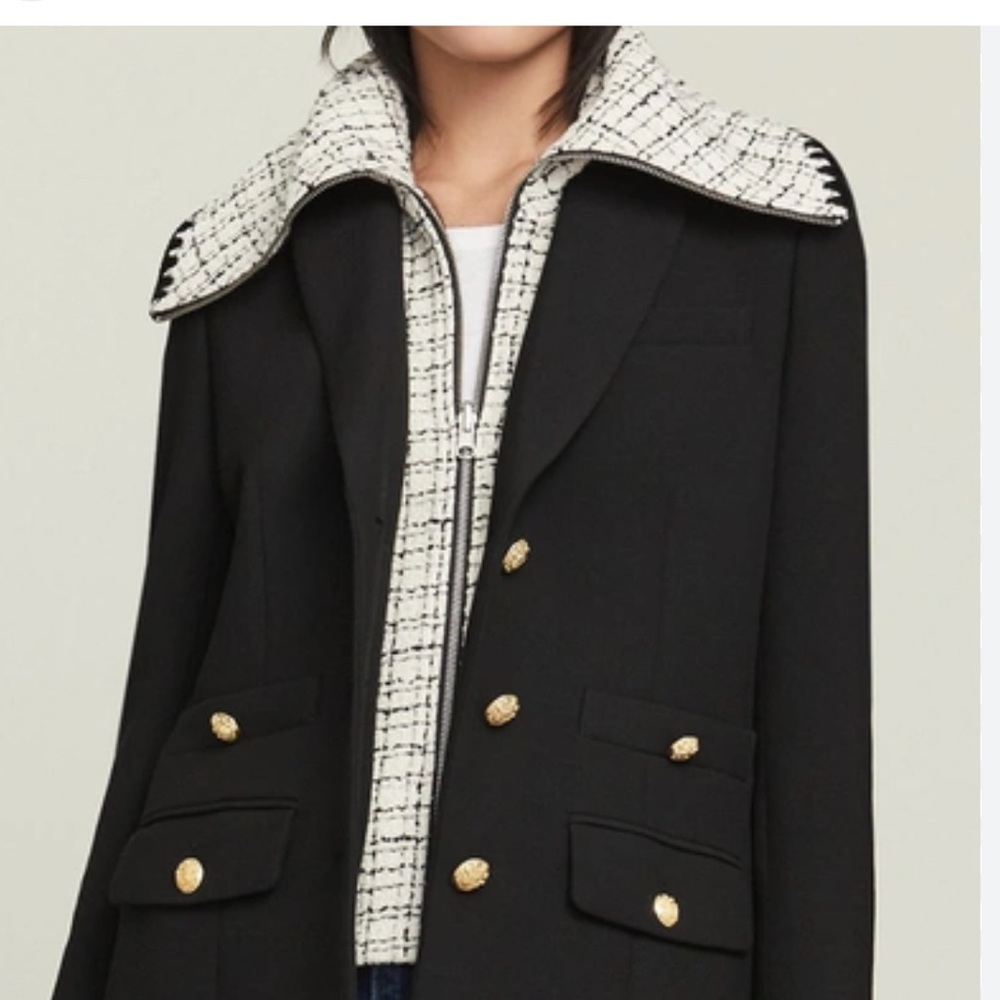 Veronica Beard Piney Tweed Dickey